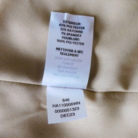 Halogen Cutaway Jacket, Single Button - Taupe & Pink Plaid - 20W - Picture 12 of 12